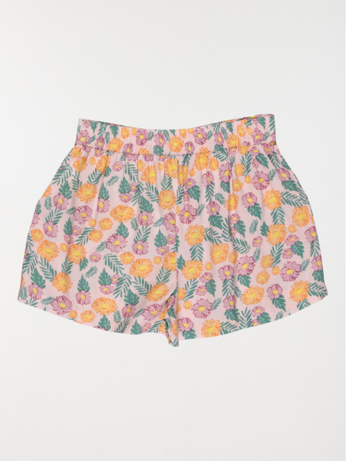 Short imprimé fleuri fille (10-16A)