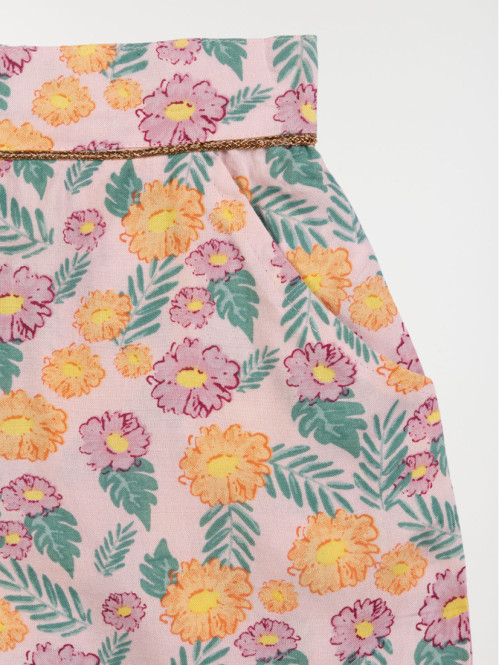 Short imprimé fleuri fille (10-16A)