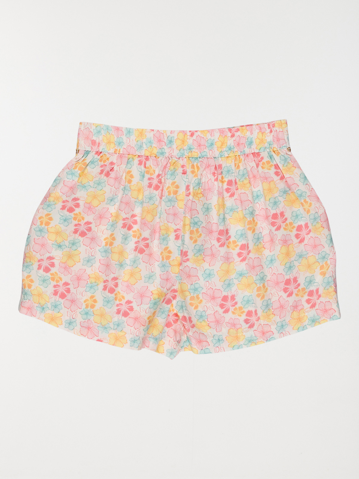 Short fille imprimé fleuri (10-16A)