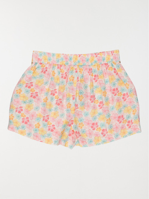Short fille imprimé fleuri (10-16A)