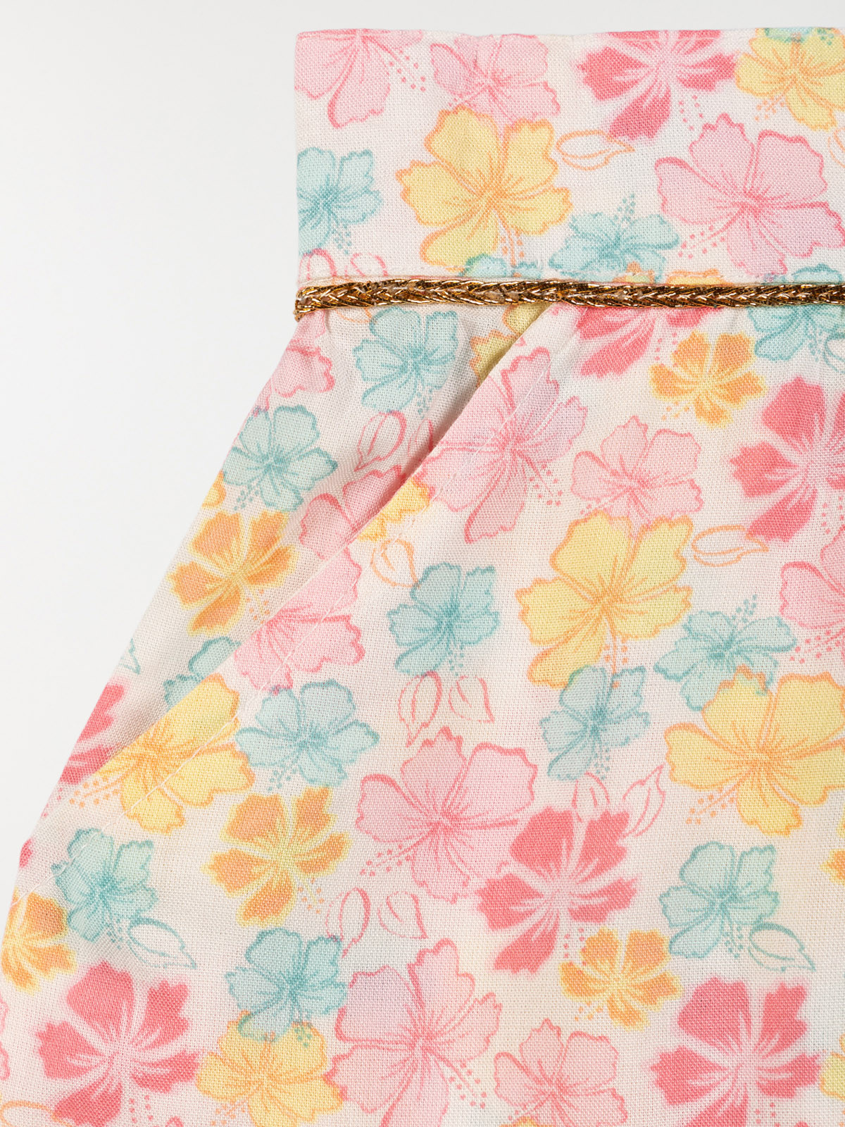 Short fille imprimé fleuri (10-16A)