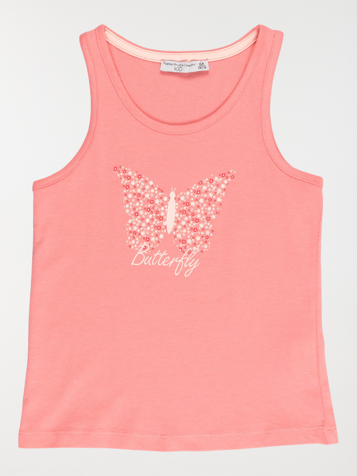 Débardeur sorbet fraise fille (3-8A)