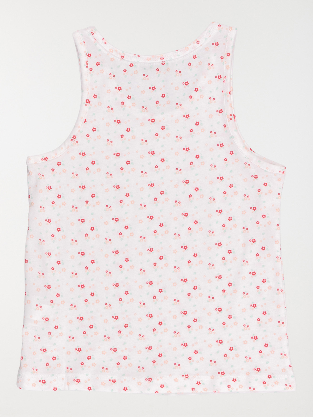 Débardeur fleuri blanc fille (3-8A)
