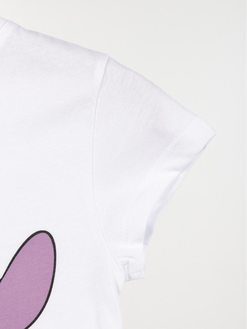 Tee-shirt fille Stitch blanc (3-8A)