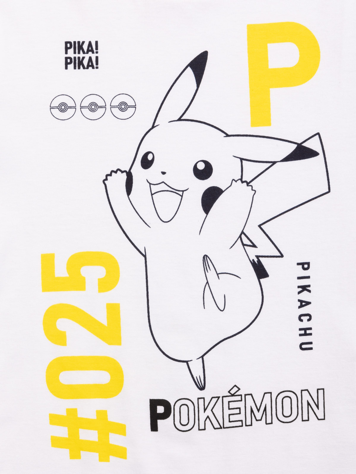 T-shirt Pokémon garçon blanc (3-8A)