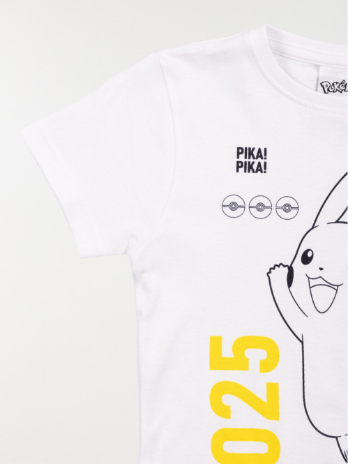 T-shirt Pokémon garçon blanc (3-8A)