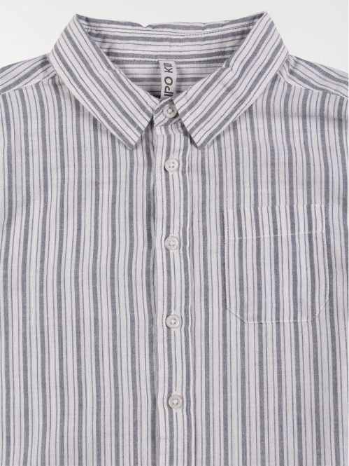 Chemise rayée blanche garçon (3-8A)