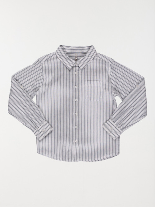 Chemise rayée blanche garçon (3-8A)
