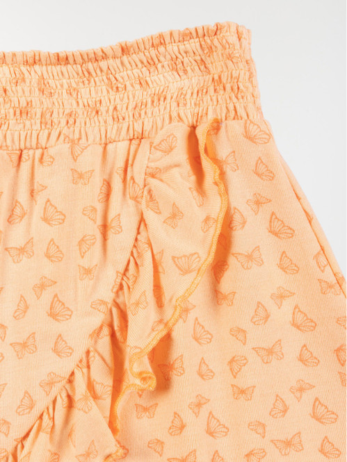 Jupe papaya papillon fille (3-8A) Jupe papaya papillon fille (3-8A)