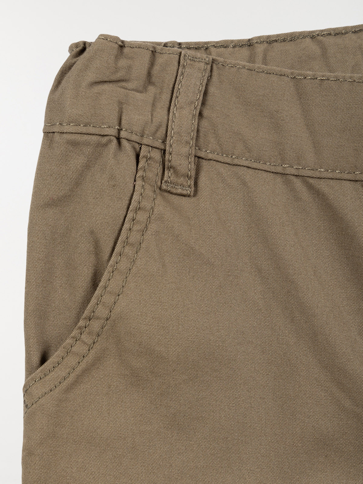 Bermuda chino vert olivine garçon (3-8A)