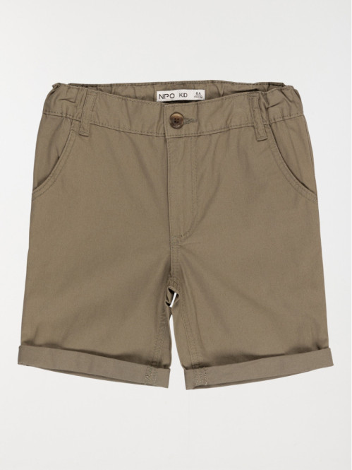 Bermuda chino vert olivine garçon (3-8A)