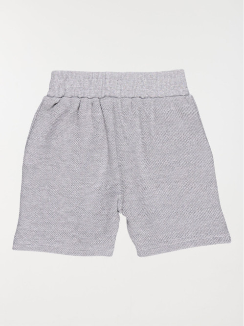 Bermuda gris chiné garçon (3-8A)