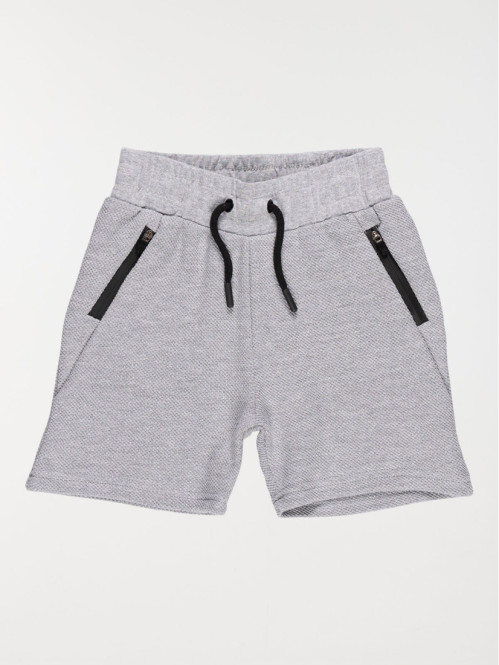 Bermuda gris chiné garçon (3-8A)