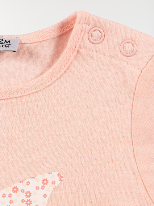 T-shirt papillon fille chamallow (3-24M)