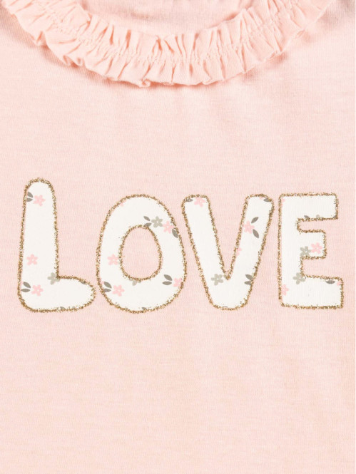 T-shirt love chamallow fille (3-24M)