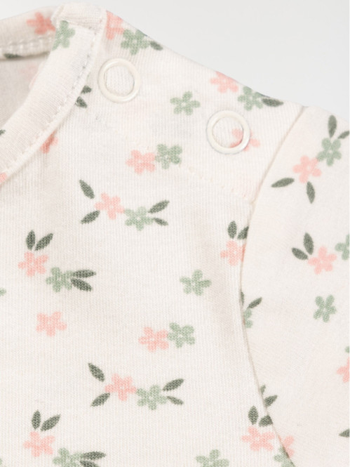 T-shirt fleuri bonheur fille (3-24M) T-shirt fleuri bonheur fille (3-24M)