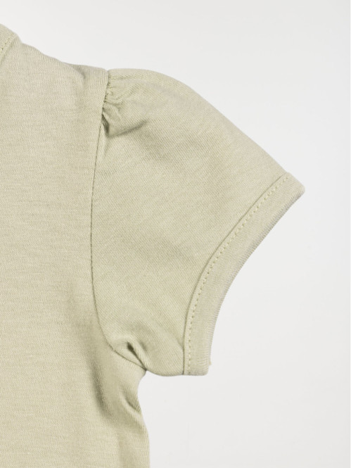 T-shirt fleurs pompons...