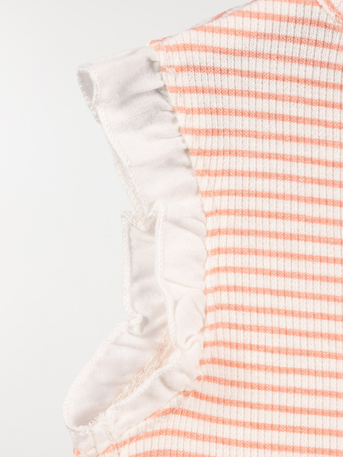 T-shirt rayé et volants fille (3-24M) T-shirt rayé et volants fille (3-24M)