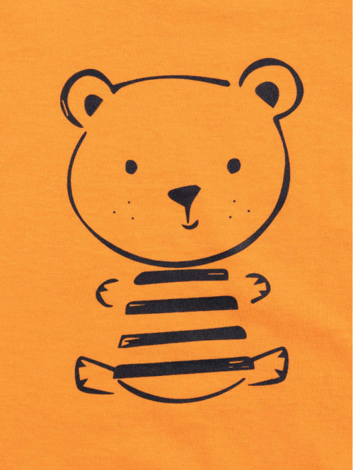 T-shirt ourson garçon abricot (3-24M)