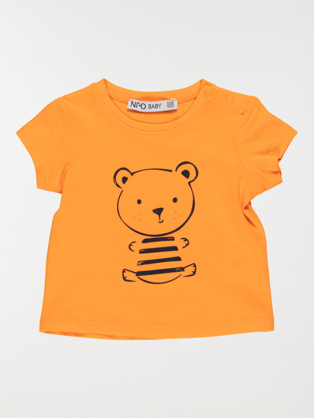 T-shirt ourson garçon abricot (3-24M)