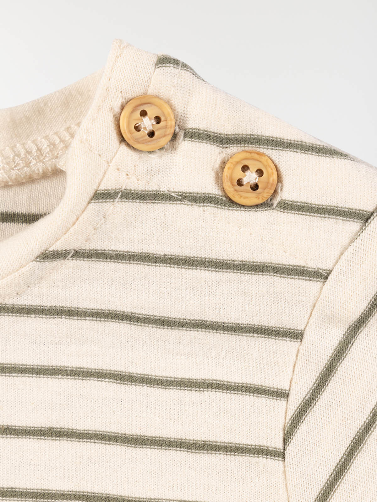 T-shirt écru rayé garçon (3-24M)