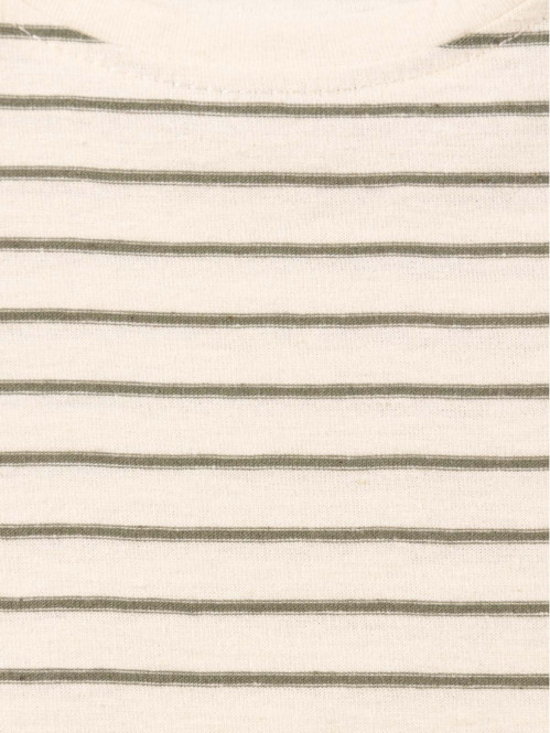 T-shirt écru rayé garçon (3-24M)