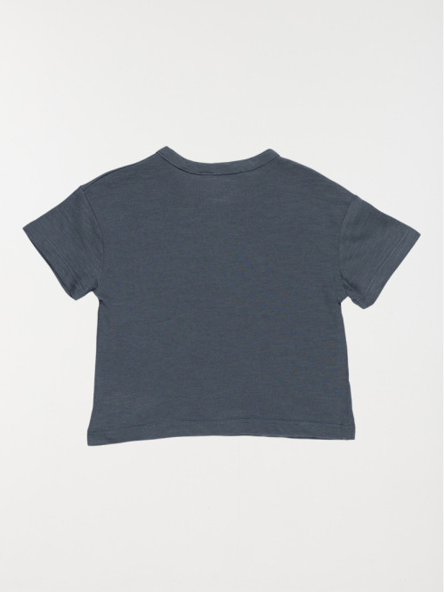 T-shirt ardoise poche garçon (3-24M)