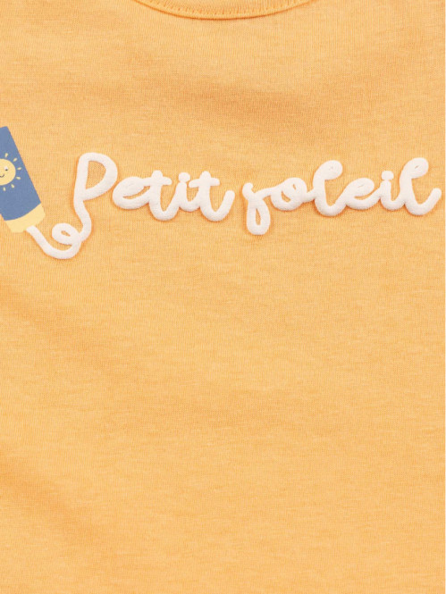 T-shirt motif et message garçon (3-24M)