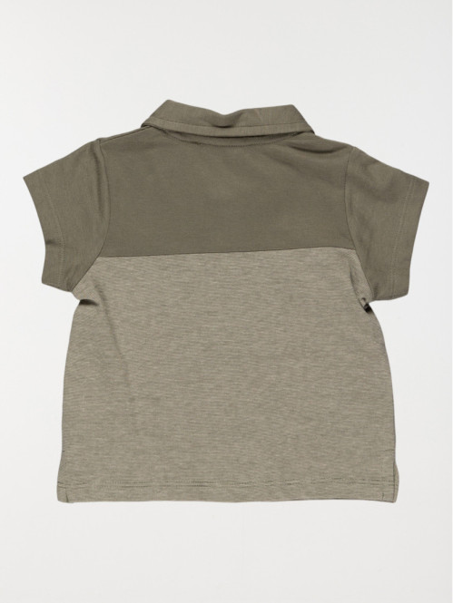 Polo message vert army garçon (6-24M) Polo message vert army garçon (6-24M)