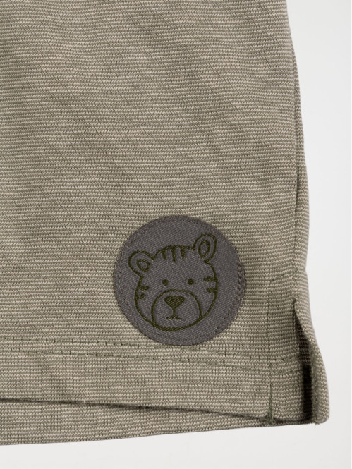 Polo message vert army garçon (6-24M) Polo message vert army garçon (6-24M)