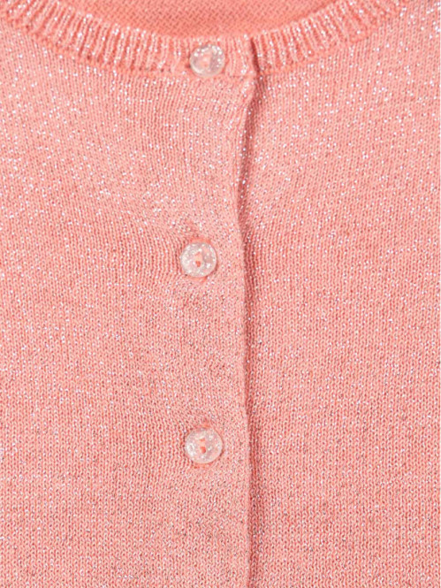 Gilet boutonné brillant fille (3-24M) Gilet boutonné brillant fille (3-24M)