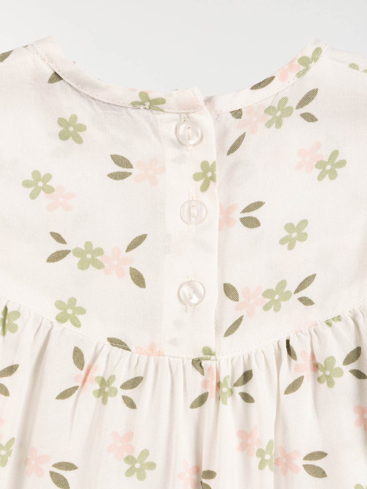 Blouse fleurie écru fille (3-24M)