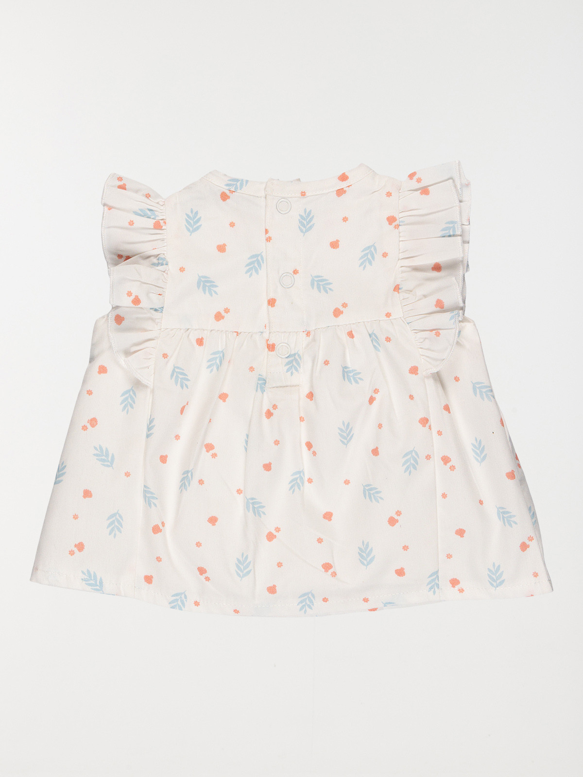 Blouse écru imprimée fille (3-24M) Blouse écru imprimée fille (3-24M)