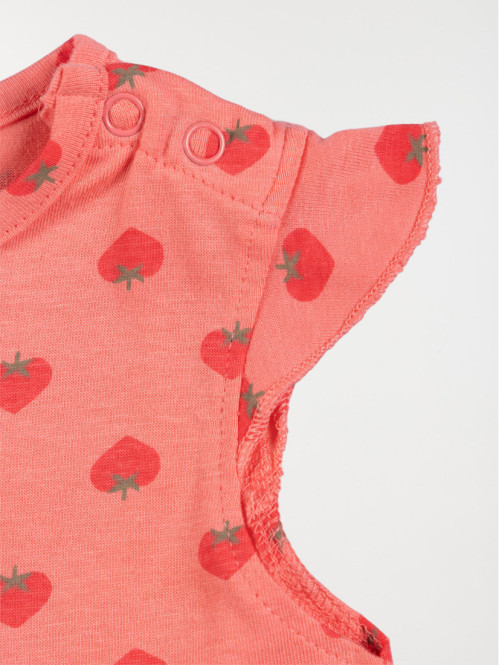 Robe motif fraise fille (3-24M)