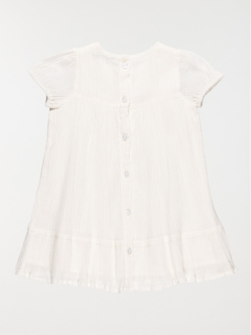 Robe écru détail macramé...