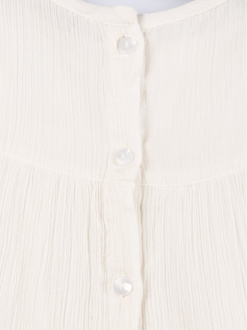 Robe écru détail macramé...