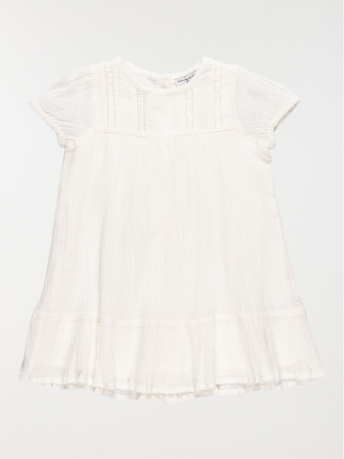 Robe écru détail macramé...