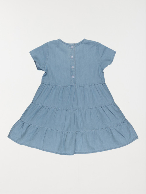 Robe denim bleached fille (3-24m)