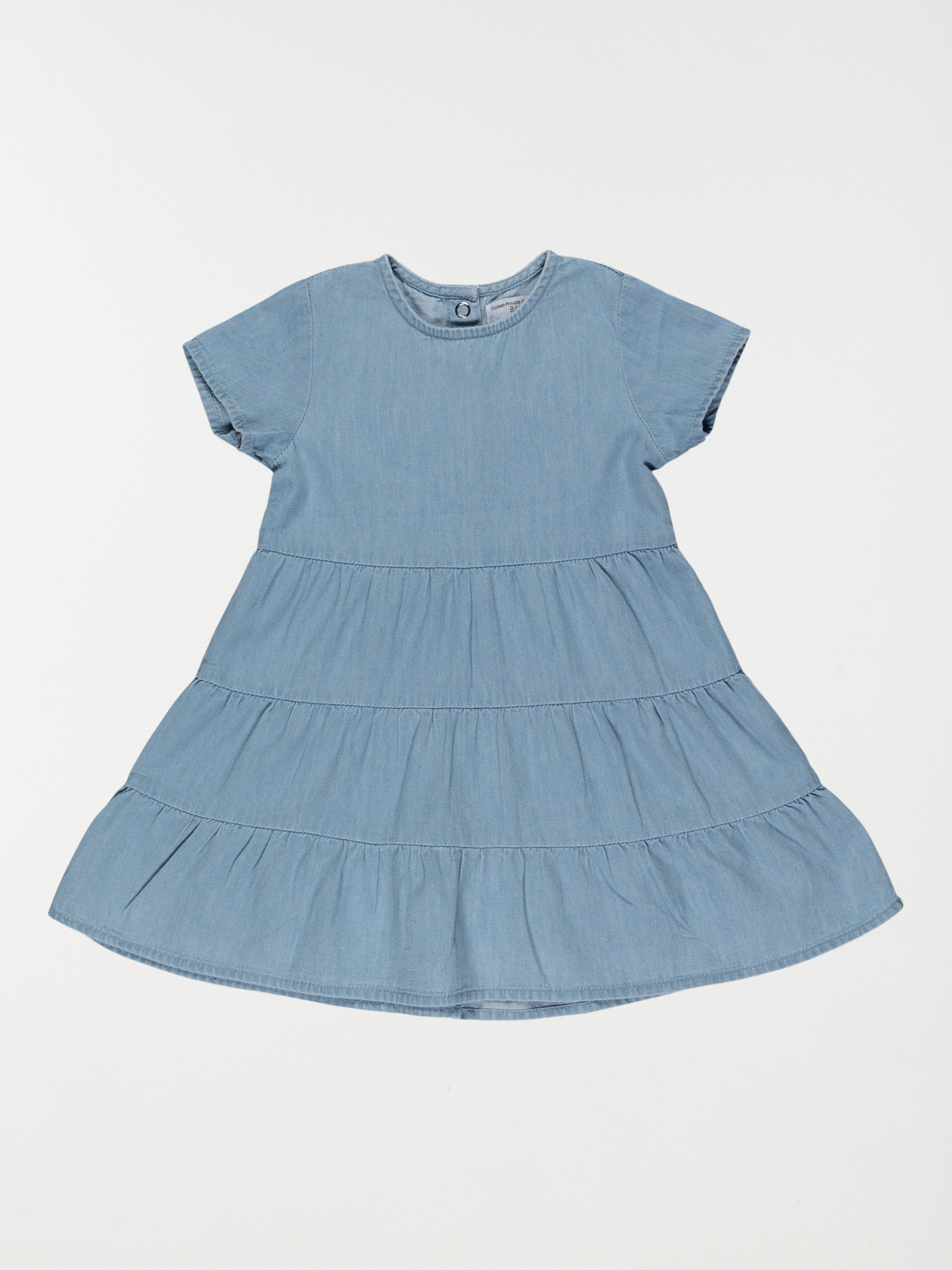 Robe denim bleached fille (3-24m)