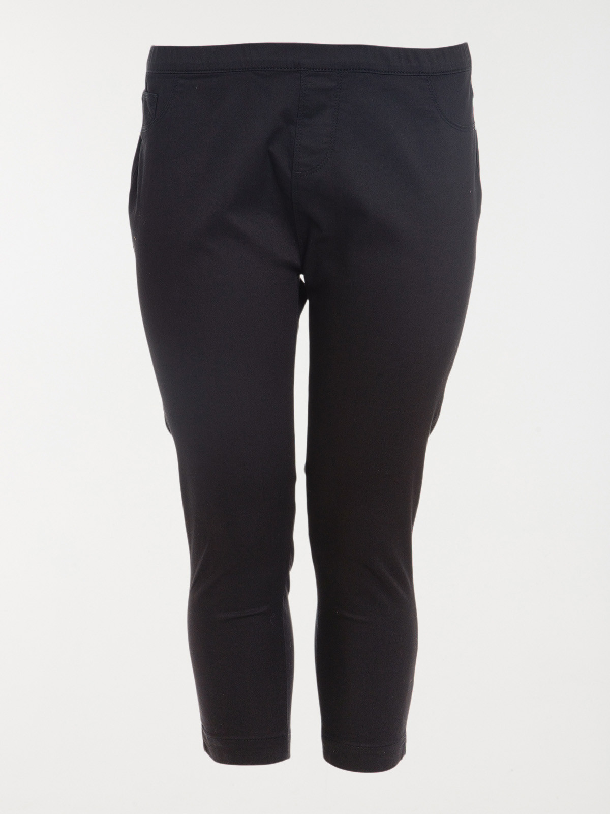 Pantacourt noir grande taille femme