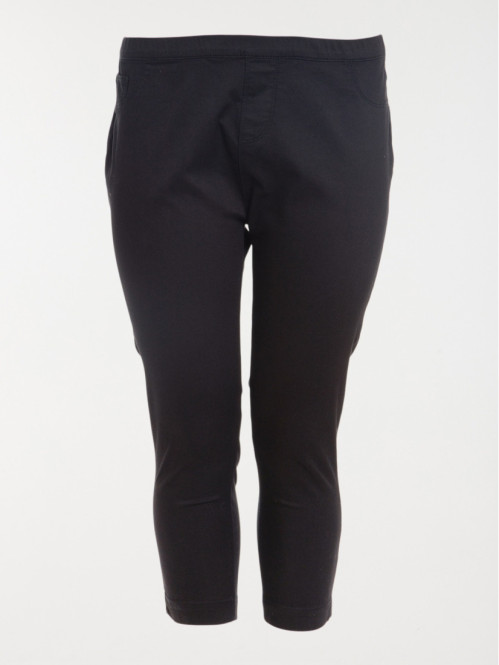 Pantacourt noir grande taille femme