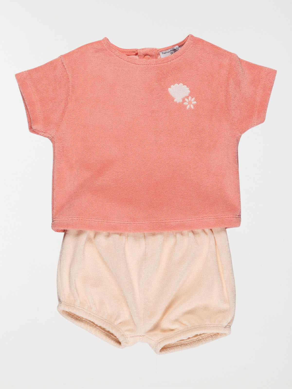 Ensemble t-shirt/short fille (3-24M)
