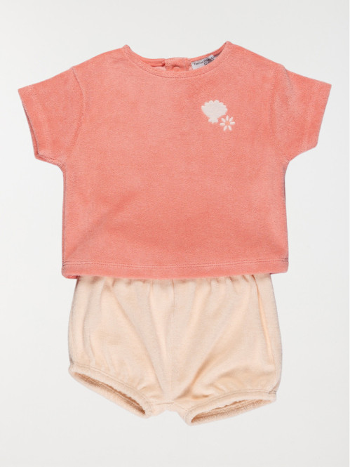 Ensemble t-shirt/short fille (3-24M)