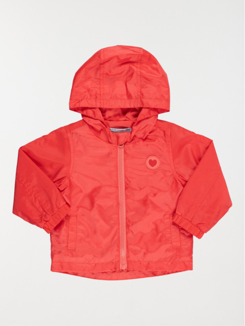 Parka capuche pastèque fille (6-24M)