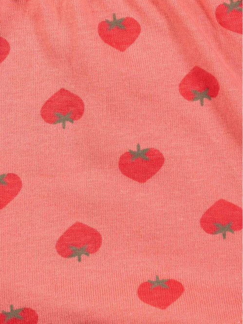 Short basique fraise fille (3-24M)
