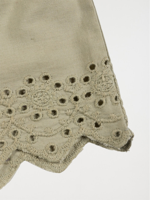 Short broderie sauge fille...