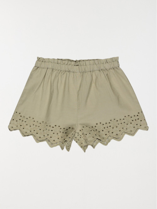 Short broderie sauge fille...