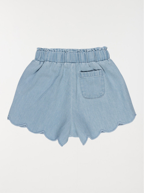 Short denim coquillage...