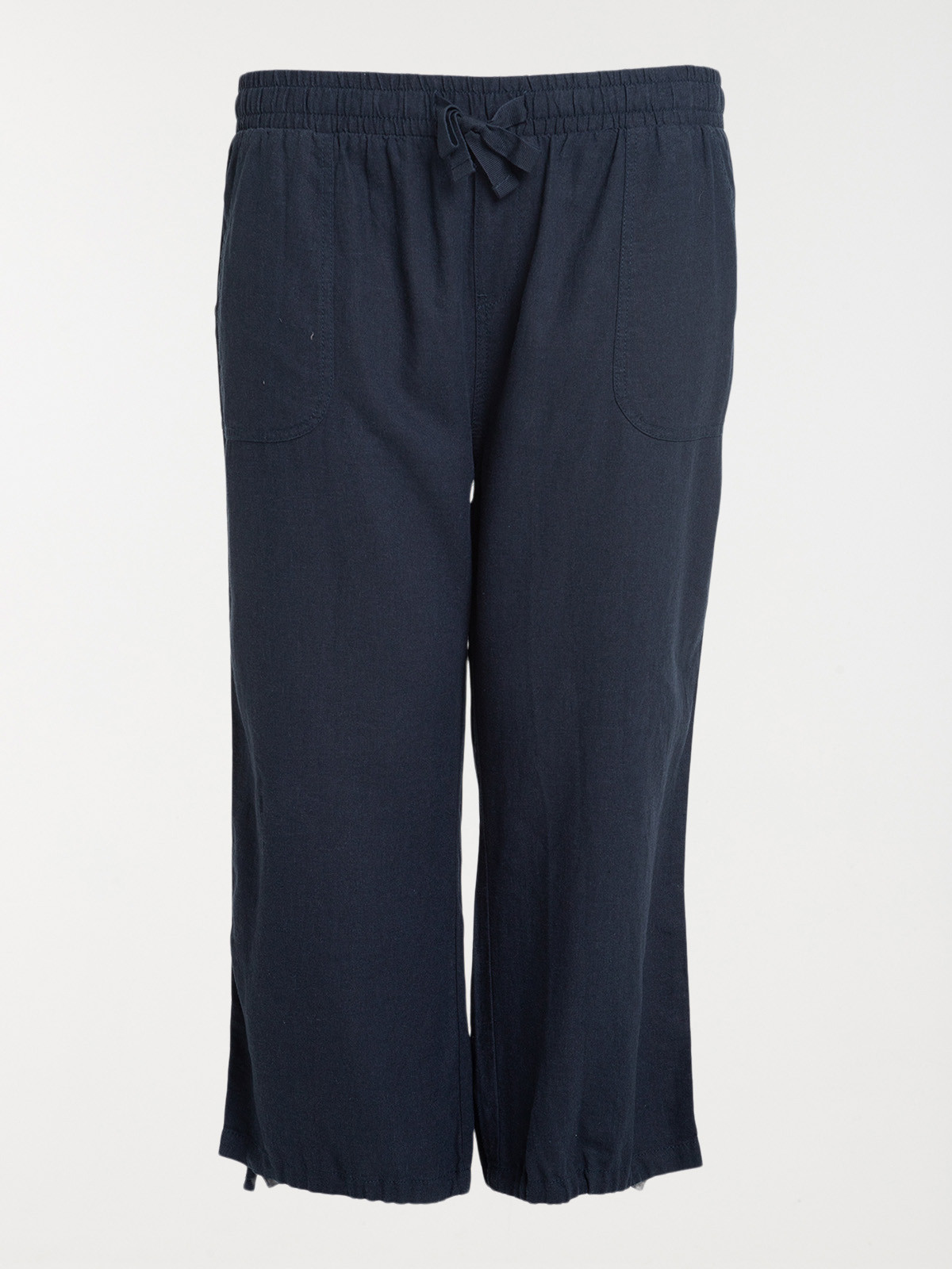 Pantacourt marine grande taille femme