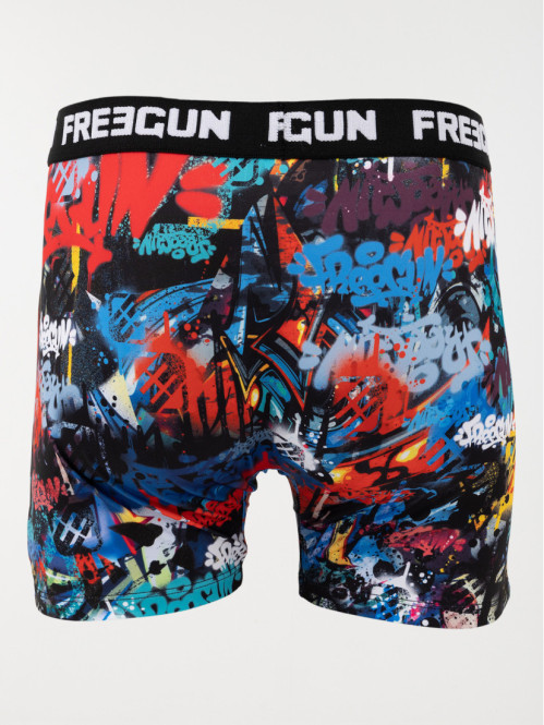 Boxer Freegun motif tag homme